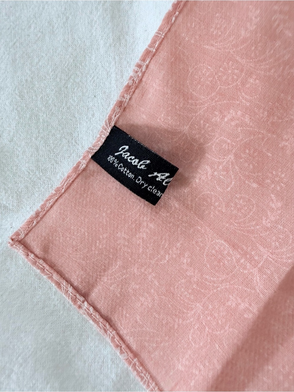 ✨ Jacob Alexander Pink Floral Cotton Tie & Pocket Square Set Wedding Groom ✨ - Picture 10 of 16